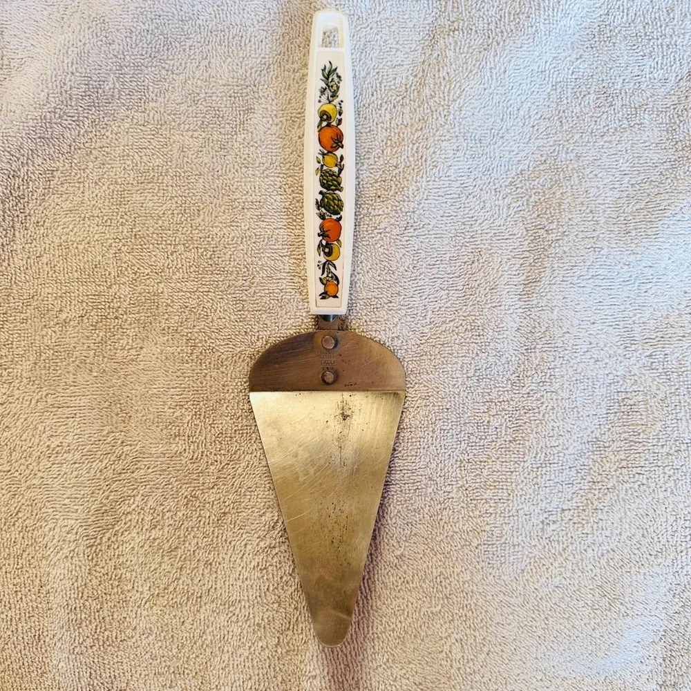 Vintage EKCO Chrome Plated Spice Of Life Cake Pie Server Spatula MCM Retro